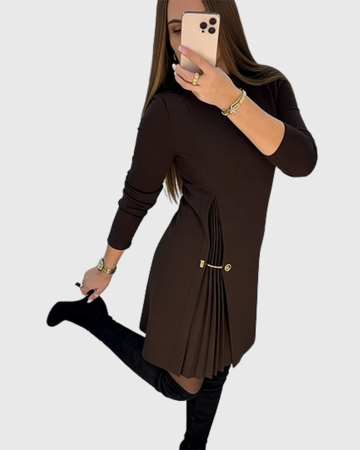 ISABELLA™ | VESTIDO ELEGANTE DE FALDA PLISADA