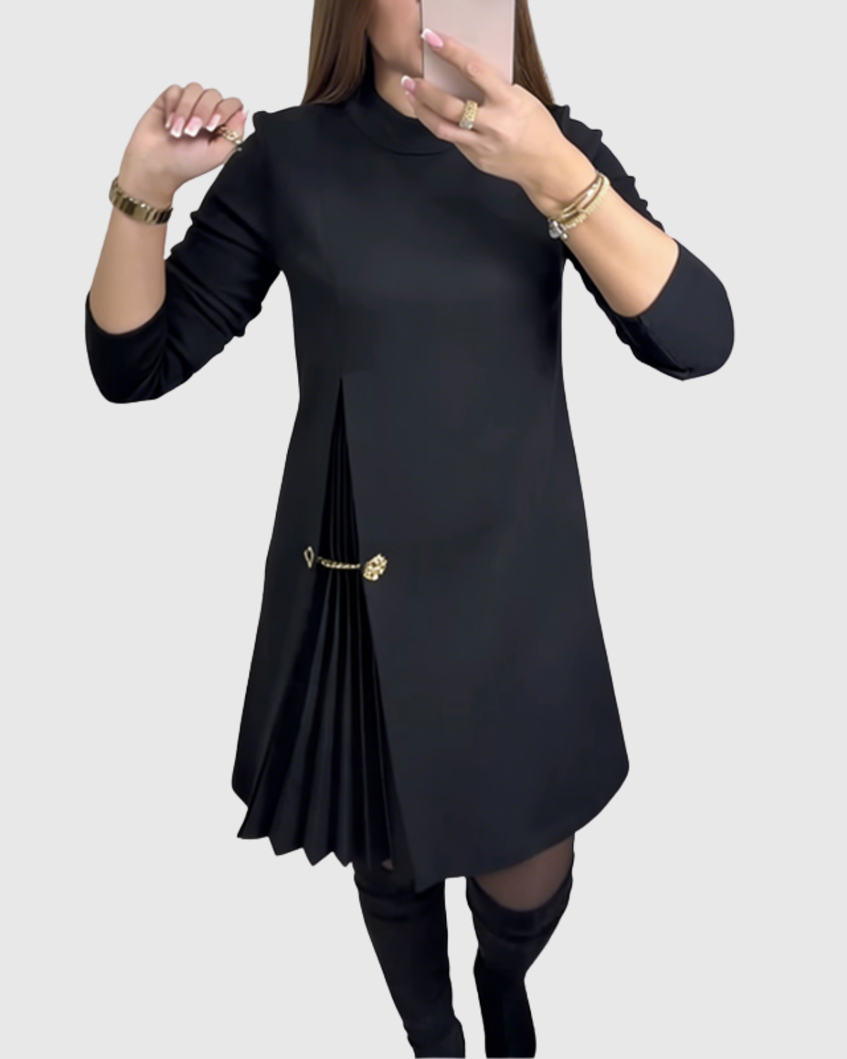 ISABELLA™ | VESTIDO ELEGANTE DE FALDA PLISADA