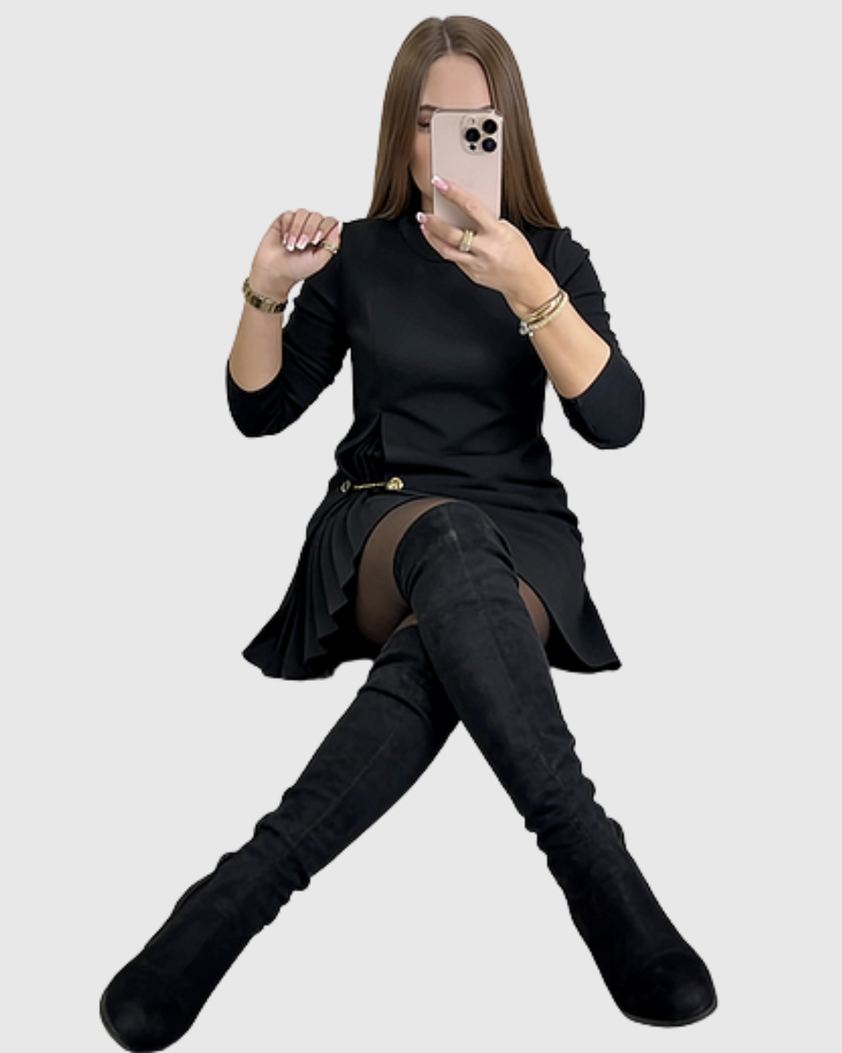 ISABELLA™ | VESTIDO ELEGANTE DE FALDA PLISADA