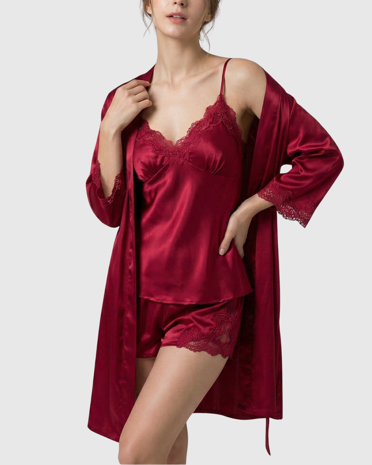 AURORA™ | SET LENCERO DE SEDA FRÍA (5 PIEZAS)