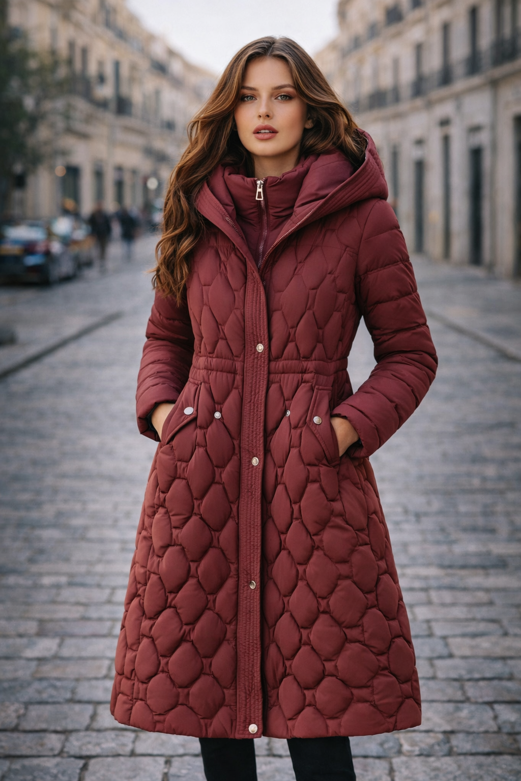 VÉLINA | Abrigo largo acolchado