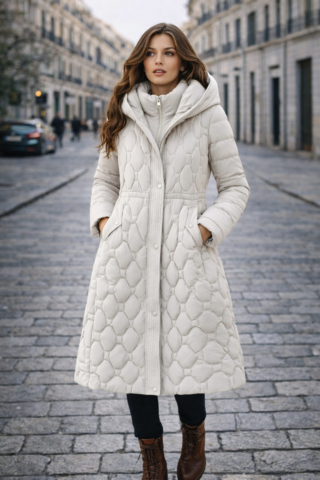 VÉLINA | Abrigo largo acolchado