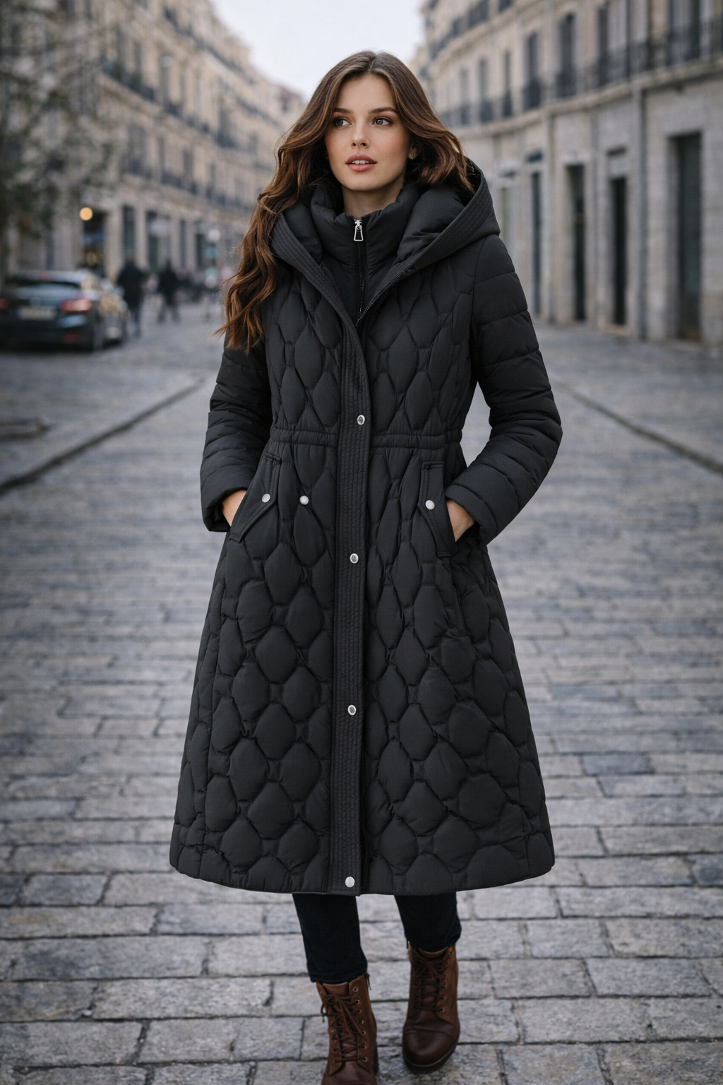 VÉLINA | Abrigo largo acolchado