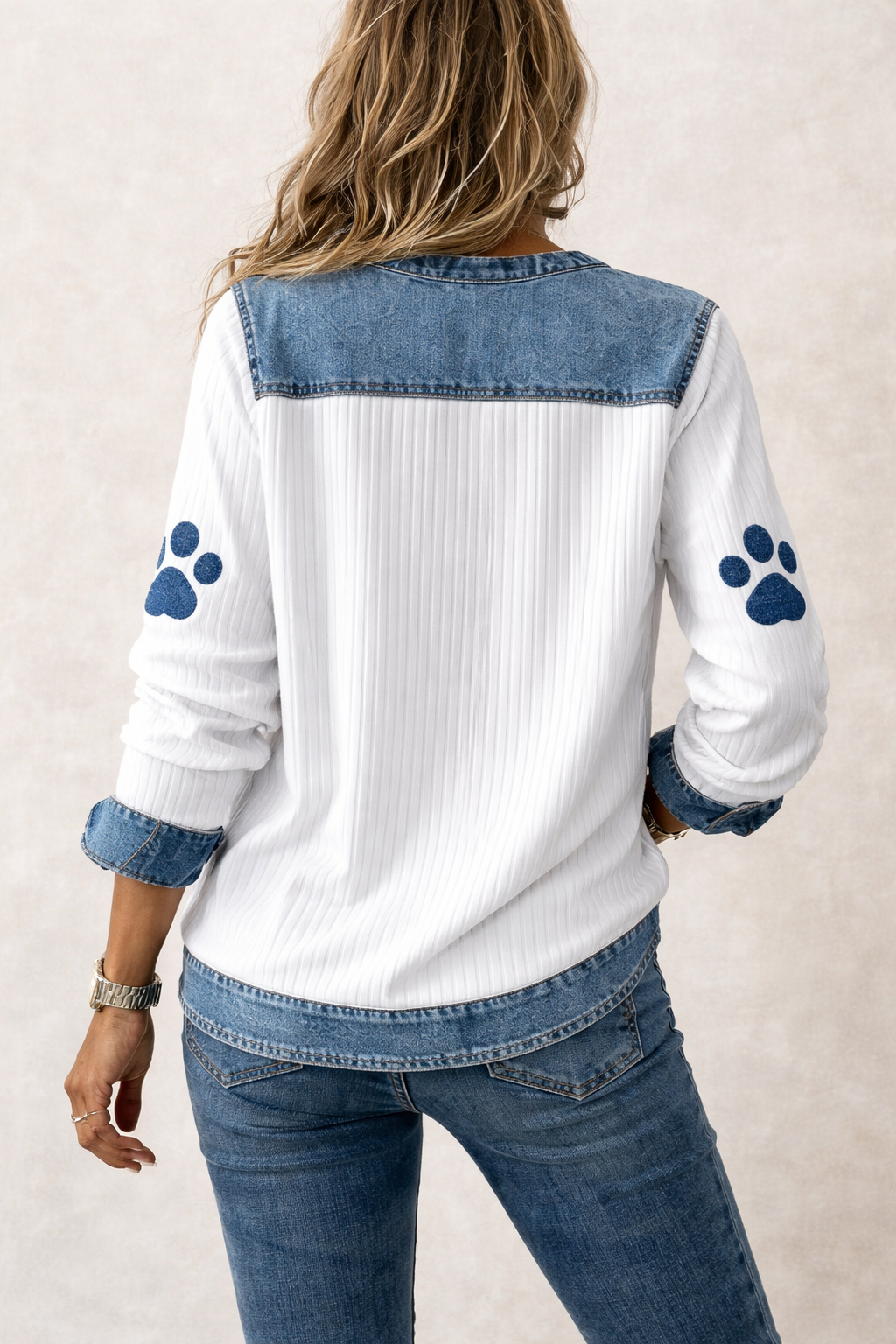 Stella™ | Blusa Artística de Mezclilla con Patchwork