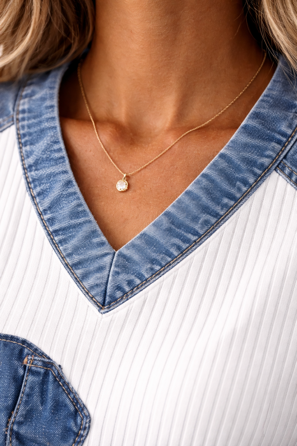 Stella™ | Blusa Artística de Mezclilla con Patchwork