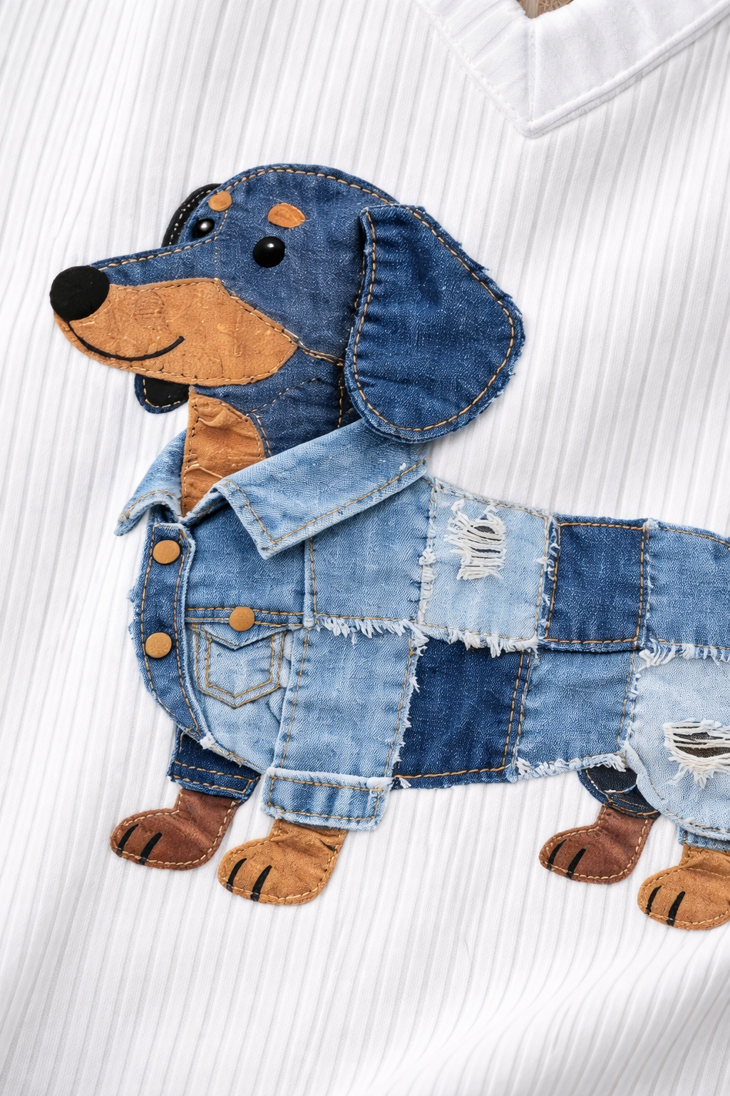 Stella™ | Blusa Artística de Mezclilla con Patchwork