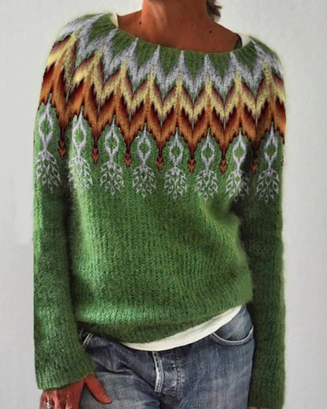 FREYA™ | SUÉTER VINTAGE DE PUNTO ISLANDÉS