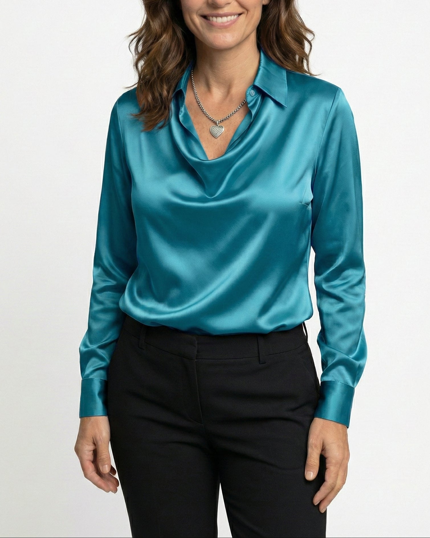 ISADORA™ | BLUSA DE BRILLO ELEGANTE