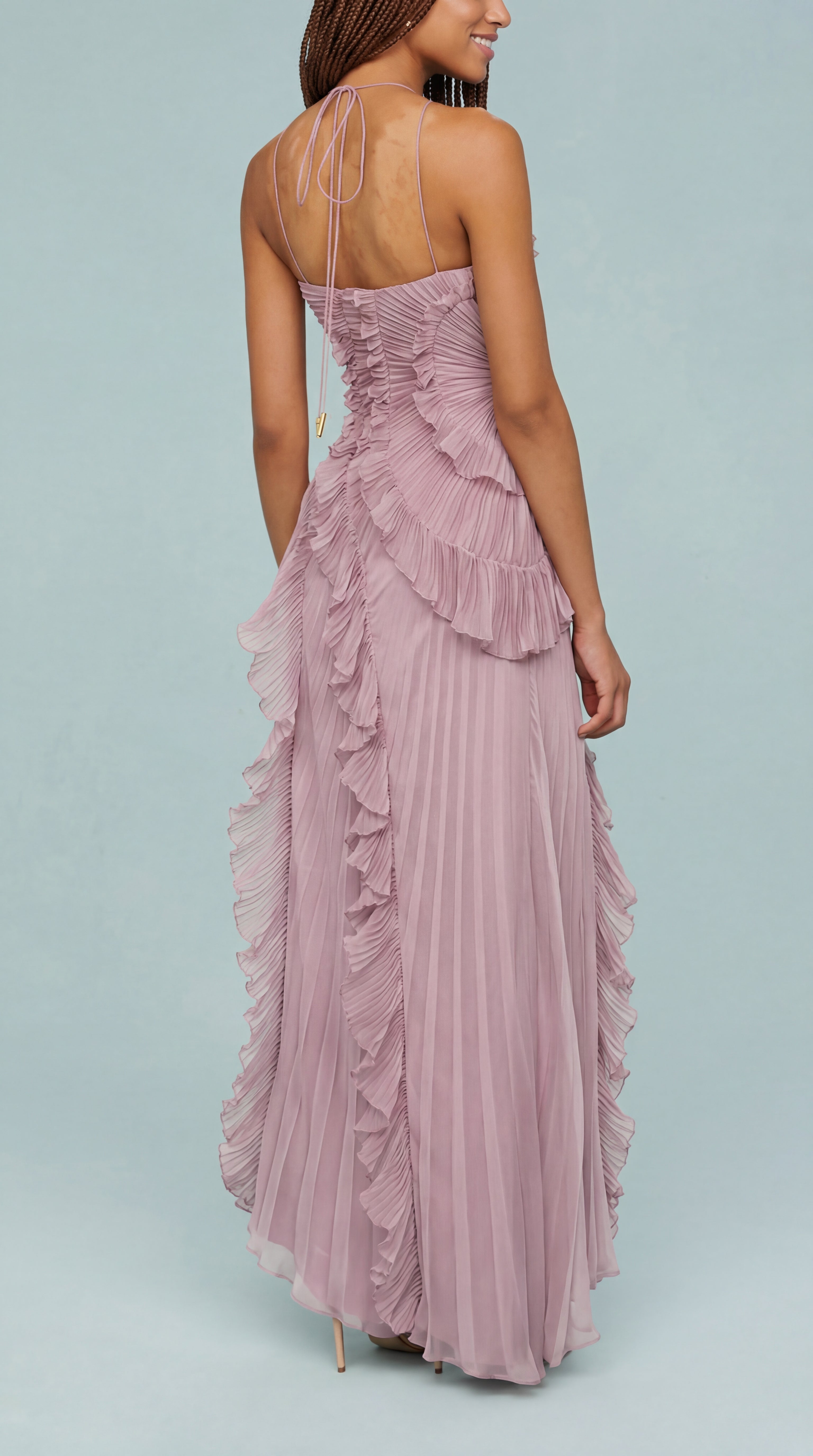 Rosalie – Vestido Largo Plisado