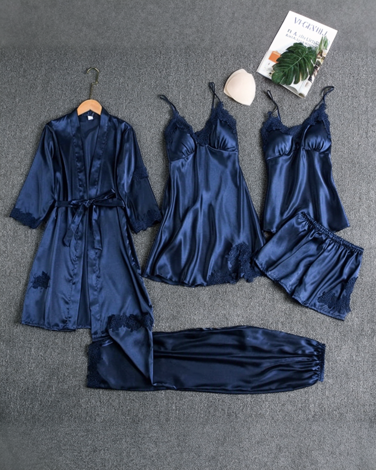 AURORA™ | SET LENCERO DE SEDA FRÍA (5 PIEZAS)