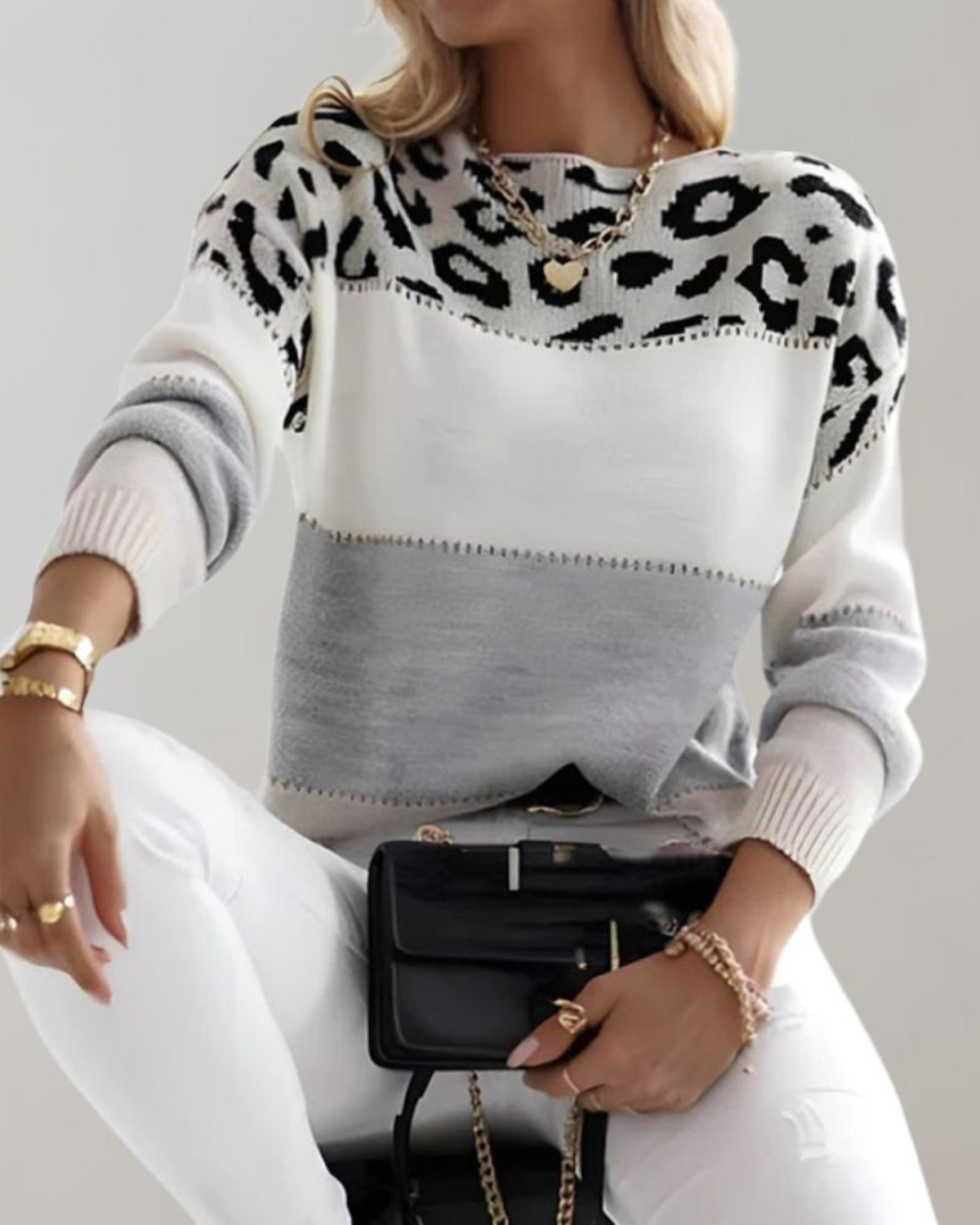 MAISENNE™ | Jersey leopardo elegante