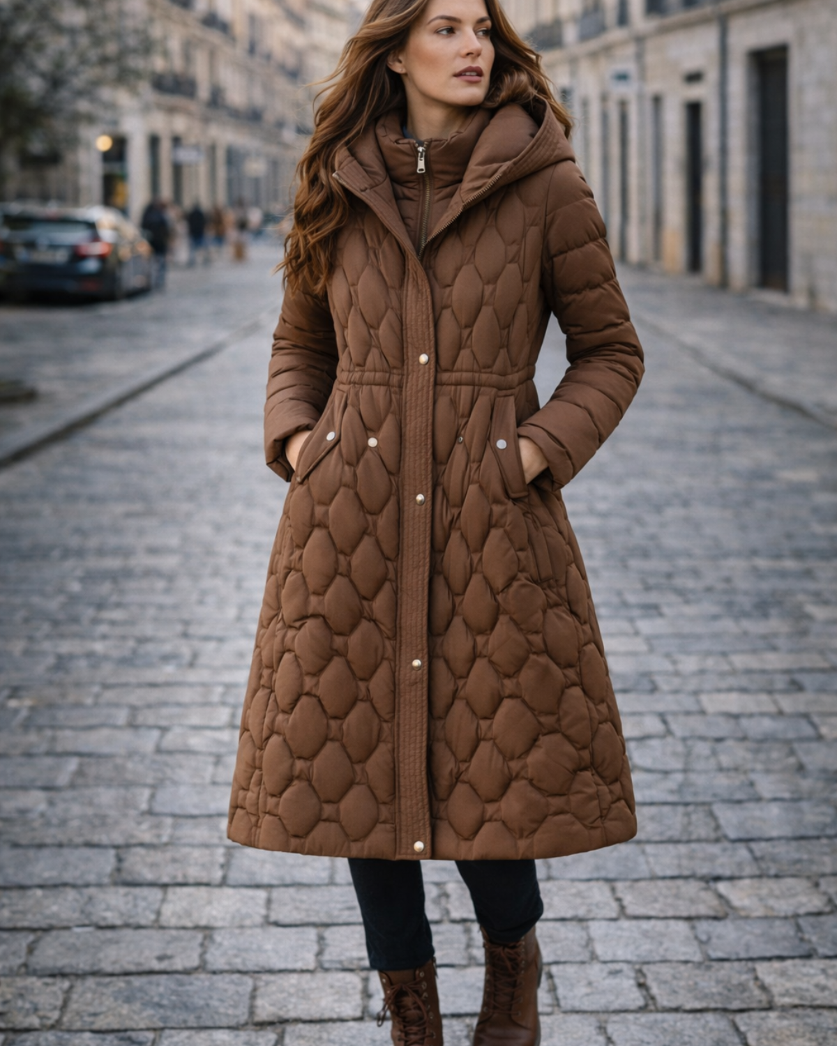 VÉLINA | Abrigo largo acolchado