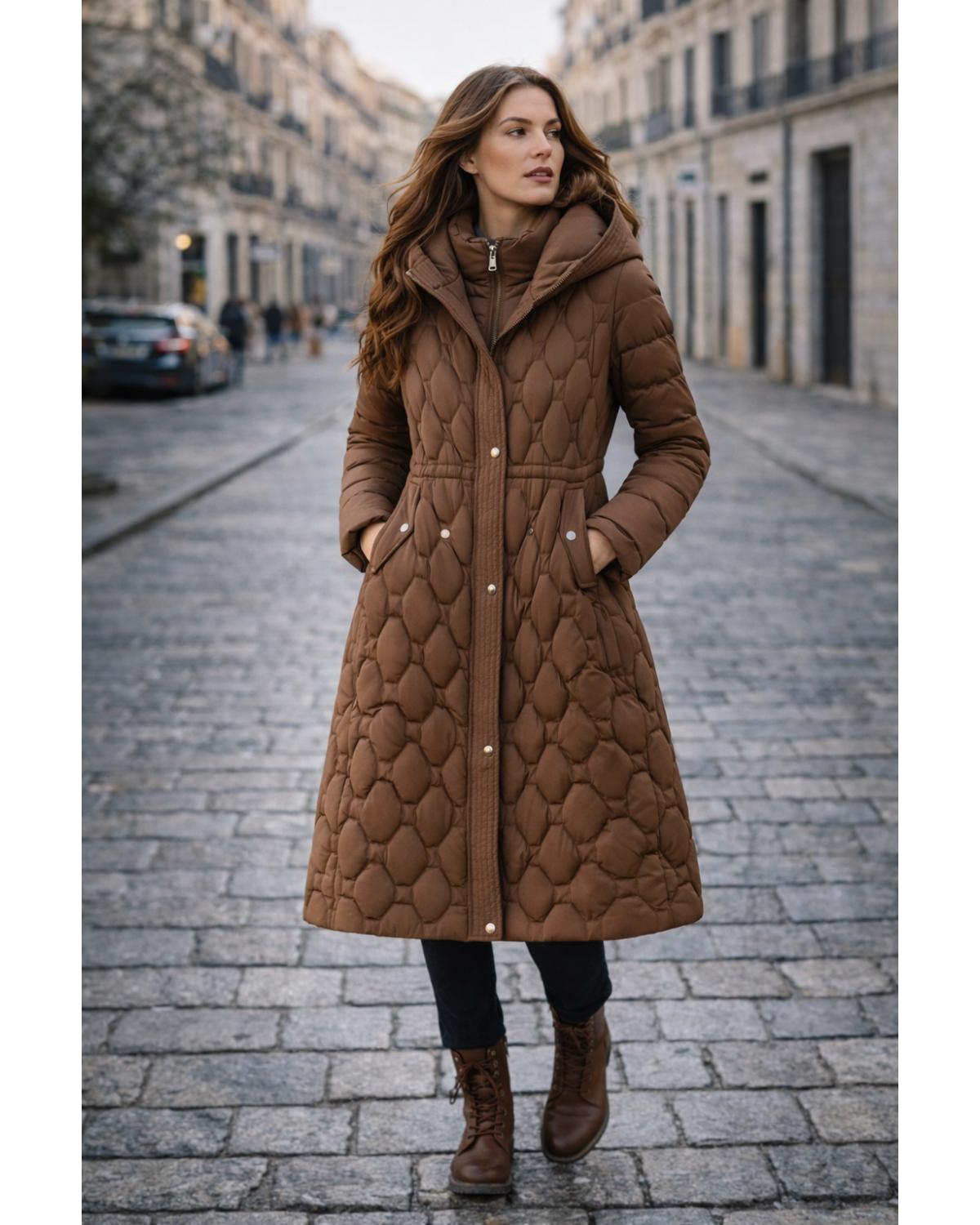 VÉLINA | Abrigo largo acolchado