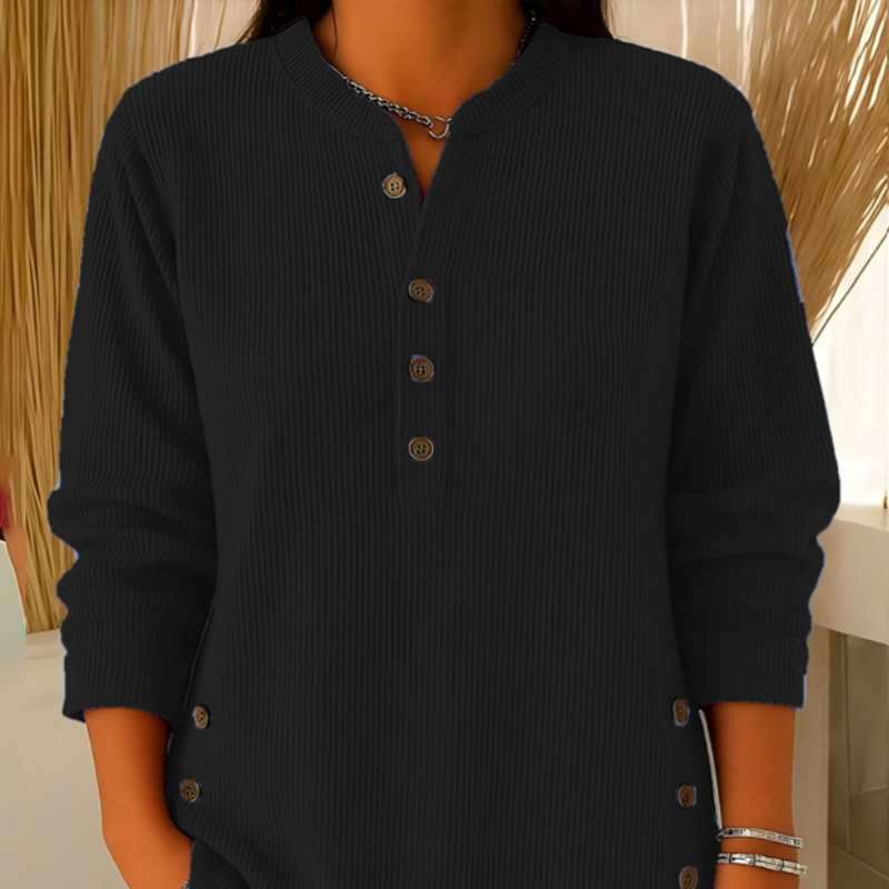 CAMILA™ | BLUSA DE PANA CON BOTONES