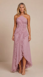 Rosalie – Vestido Largo Plisado